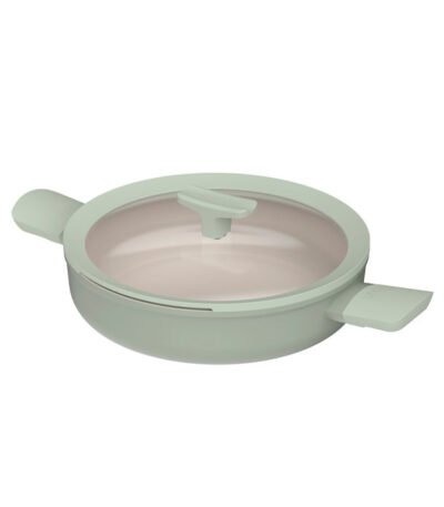 Sartén tapada 2 asas antiadherente Balance Sage 26cm
